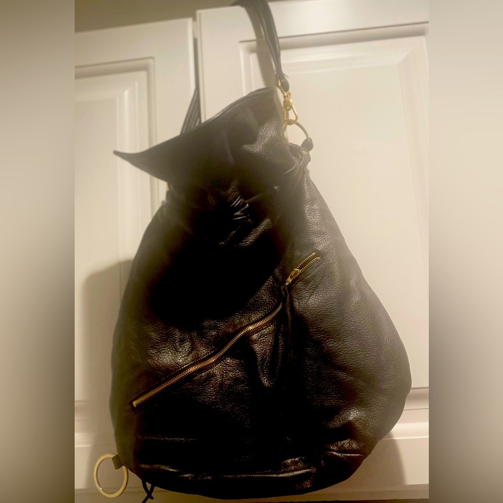 Anna Corinna black leather “Manhattan Bota” bag